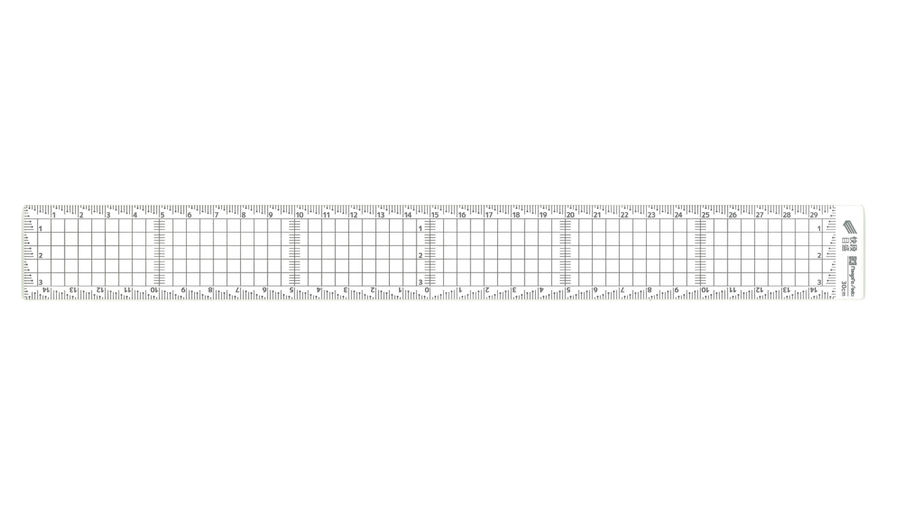 ACRYLIC GRID RULER KAIDAN / CUTTING ACTYLIC GRID RULER KAIDAN - Sumipol