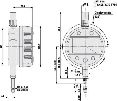 ABS Digimatic Indicator ID-C Bore Gage Type