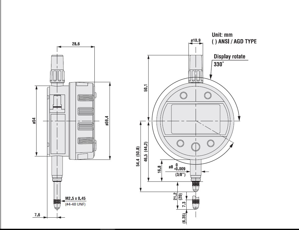 ABS Digimatic Indicator ID-C-Peak-Value Hold Type