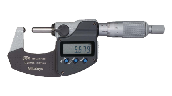 SPHERICAL ANVIL AND SPINDLE TYPE MICROMETER