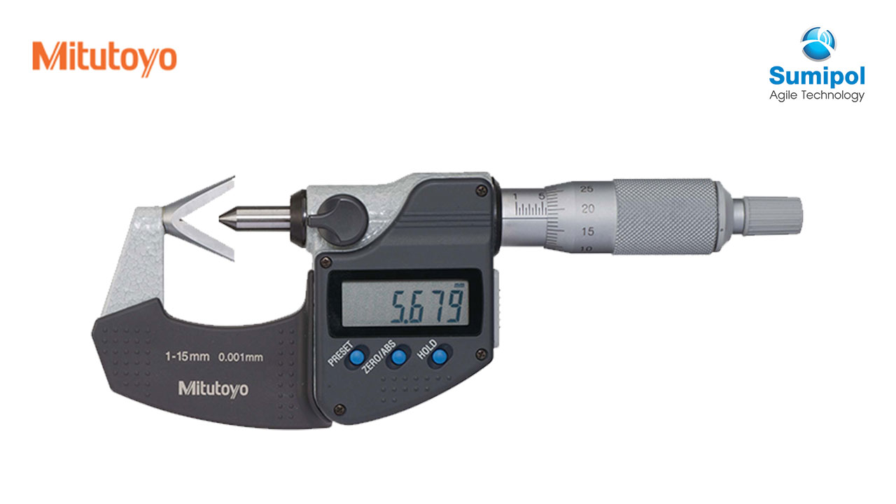 Shars 0.2-1" 108 Degree 5 Flutes V-Anvil Micrometer – Graduation 0.001"