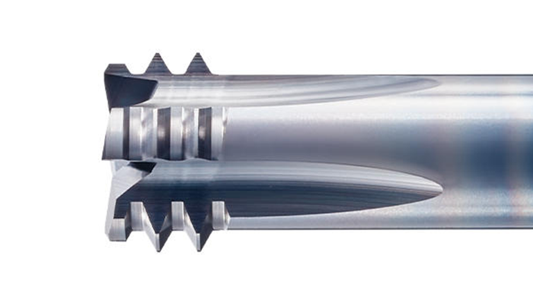 Thread cutting shop end mill