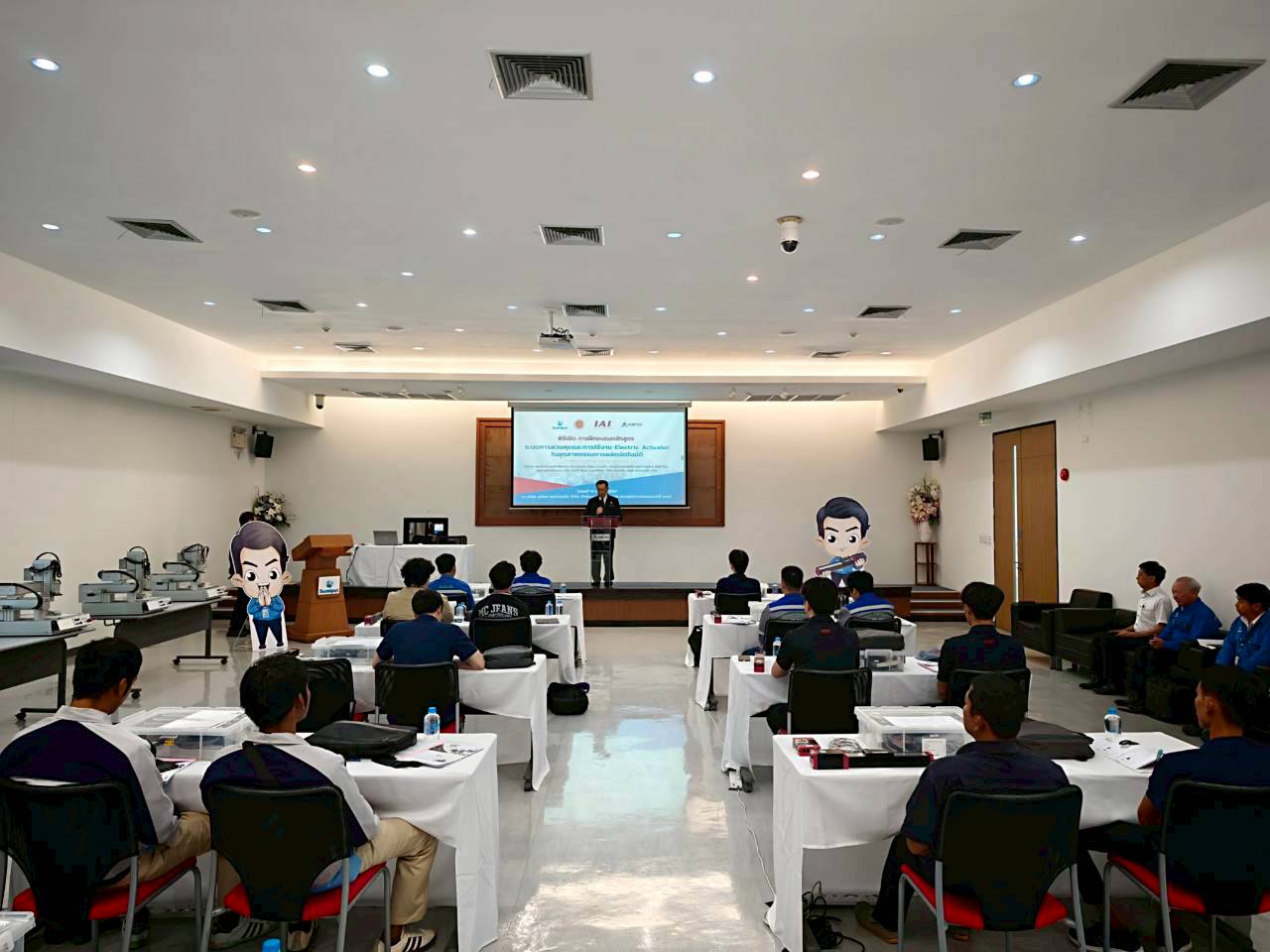 บรรยากาศการอบรม Electric Actuator รอบที่ 1 ปี 2569 โดย สออ. สุมิพล และ IAI Robot Thailand 

